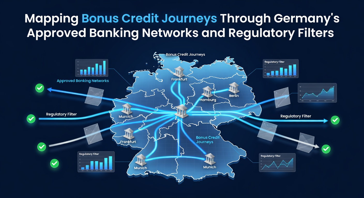 Darstellung der Bonuskreditflüsse in deutschen Banknetzwerken mit regulatorischen Filtern