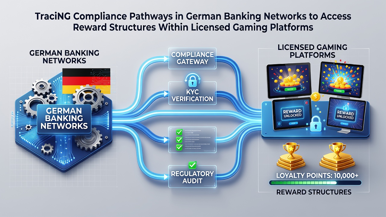 Darstellung von Compliance-Pfaden durch deutsche Banknetzwerke und lizenzierte Gaming-Plattformen